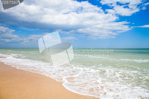 Image of sand beach of Adriatic Sea, Italy