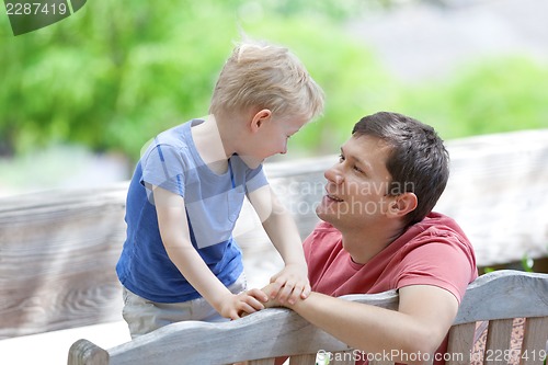 Image of family outdoors