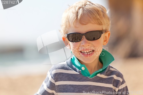 Image of child at californian beach