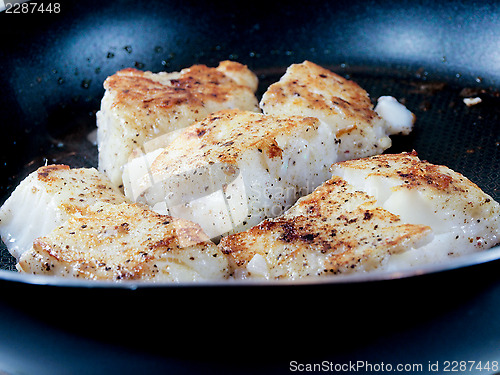 Image of Frying fish, white fish