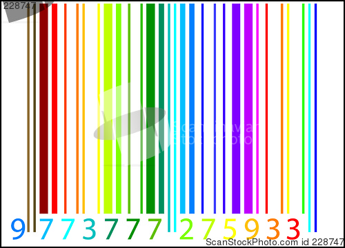 Image of Rainbow barcode