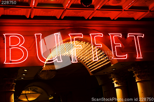 Image of Buffet sign