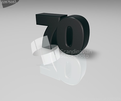 Image of number seventy