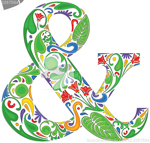 Image of Colorful ampersand