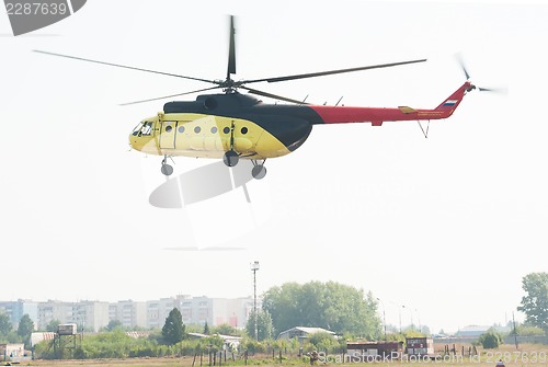 Image of mi 8 helicopter landing