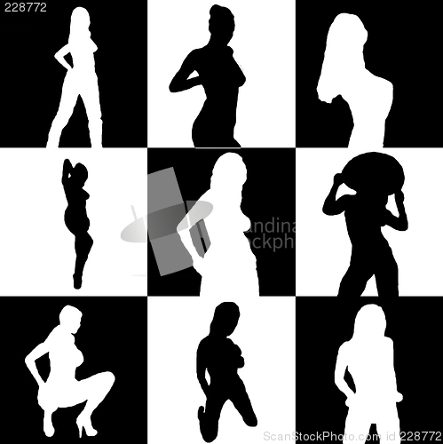 Image of sexy ladies 9 square