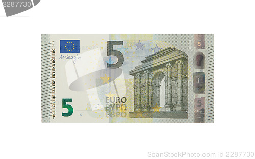 Image of Brand new 5 euro bank note