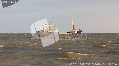 Image of Small coastal vessel in the waters of the dutch Ijsselmeer