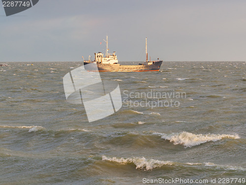 Image of Small coastal vessel in the waters of the dutch Ijsselmeer