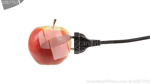 Image of Power cable on apple