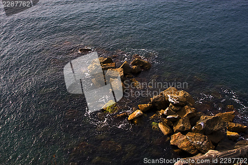 Image of  abstract   water   and coastline 
