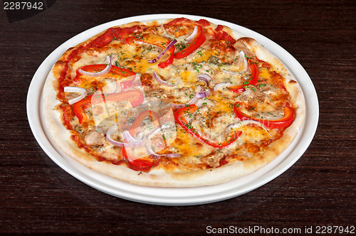 Image of meat pizza