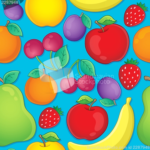 Image of Seamless background fruit theme 2
