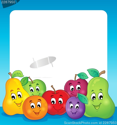 Image of Fruit theme frame 1
