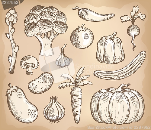 Image of Vegetable theme collection 3
