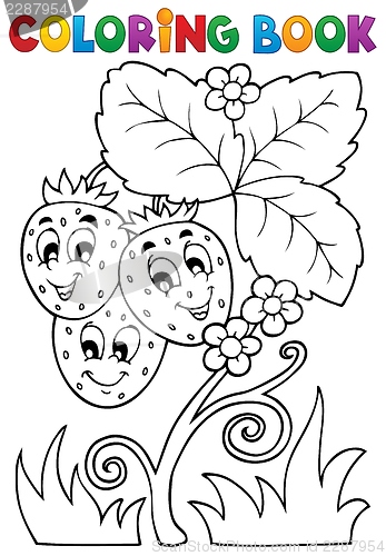 Image of Coloring book fruit theme 4