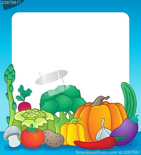 Image of Vegetable theme frame 2