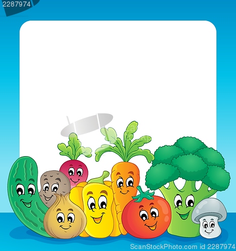 Image of Vegetable theme frame 1
