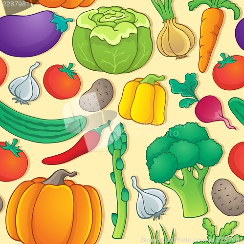 Image of Seamless background vegetable 1