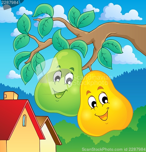 Image of Image with pear theme 2