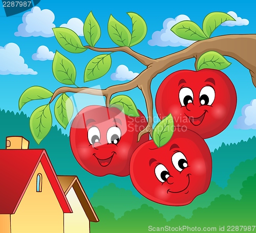 Image of Image with apples 2