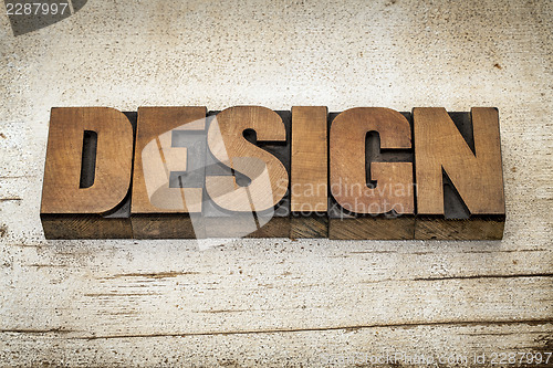 Image of design word in wood type
