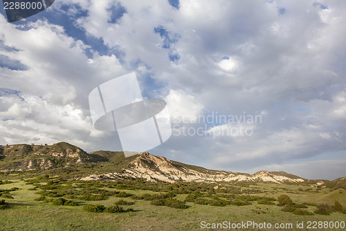 Image of clouds over Colorado ranch