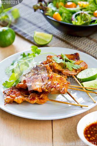 Image of Grilled chicken with chili sauce