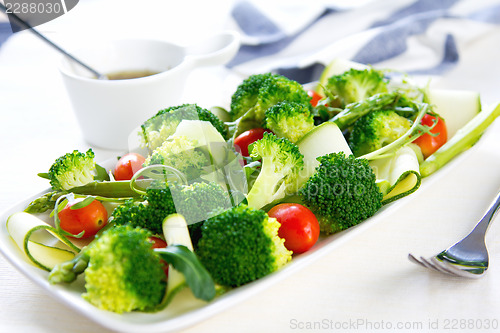 Image of Broccoli with Asparagus and Zucchini salad