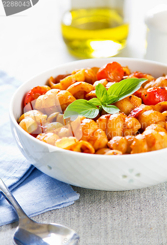 Image of Gnocchi with tomato sauce