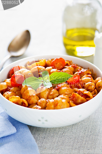 Image of Gnocchi with tomato sauce