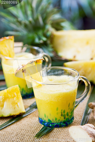 Image of Pineapple with ginger juice