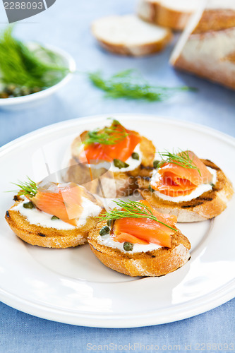 Image of Salmon crostini