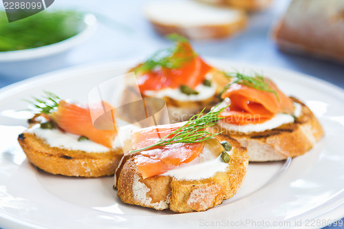 Image of Salmon crostini