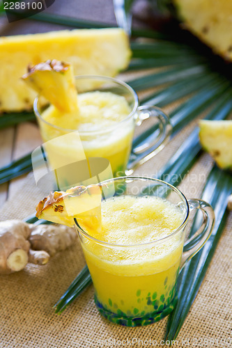 Image of Pineapple with ginger juice