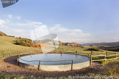 Image of cattle water tank
