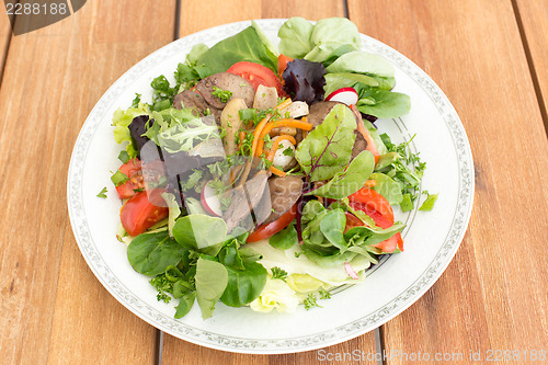 Image of Salad with liver