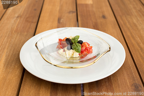 Image of Caprese mozzarella and tomato tartar