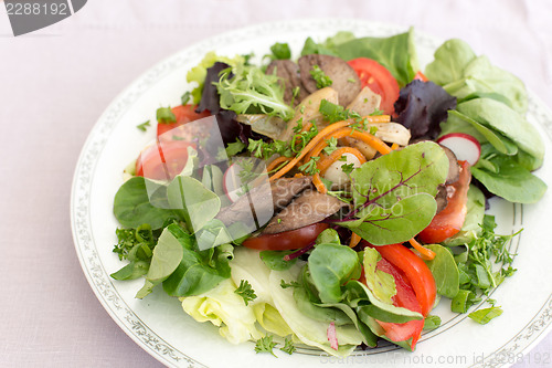 Image of Delicious salad with liver
