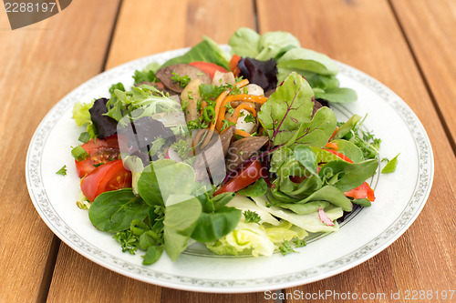Image of Mixed salad with liver