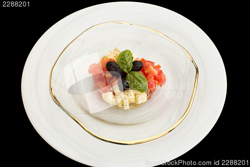 Image of Delicious tomatoes, mozzarella tartar