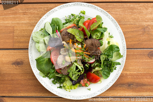 Image of Summer salad with liver