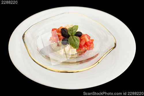 Image of Fresh tomato, mozzarella tartar