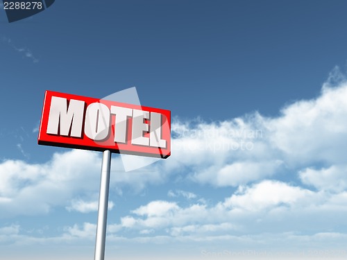 Image of motel sign