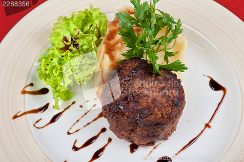 Image of Fried meat steak