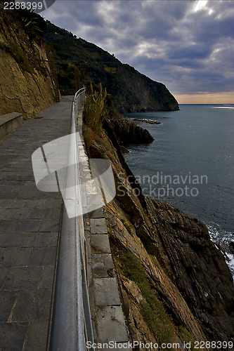 Image of sidewalk clouds abstract rock 