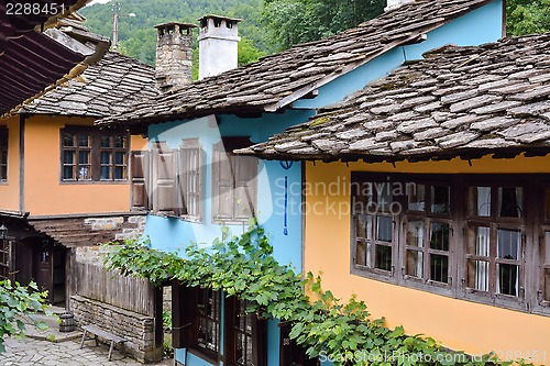 Image of View of the street in the architectural complex Etara, Bulgaria