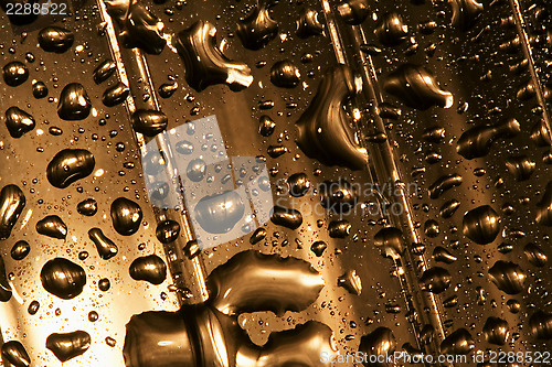 Image of abstract gold drop