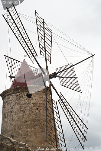 Image of detail of old windmill 