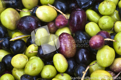 Image of sicilian olives background